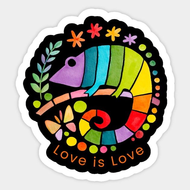 Love is Love Shirt Pride T-Shirt Gay Pride Tshirt Proud LGBTQ apparel Lesbian Pride Bi Pride Equality Shirt Pride Month Gift Rainbow shirt Sticker by Batal Smiley Superhero